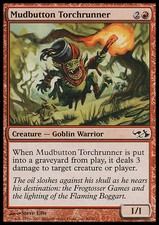 Magic the Gathering MTG Mudbutton Torchrunner (46) DD Elves vs. Goblins   LP