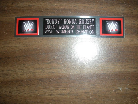 RONDA ROUSEY (WWE) ENGRAVED NAMEPLATE FOR PHOTO/POSTER/GLOVES/TRUNKS Cover