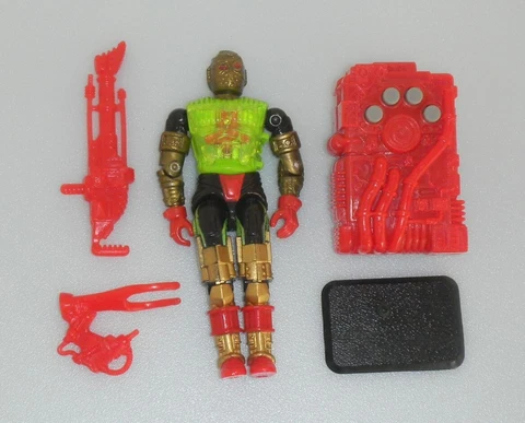 1992 GI Joe Cobra Overkill v1 Talking Battle Commanders Figure *100% Complete Cover