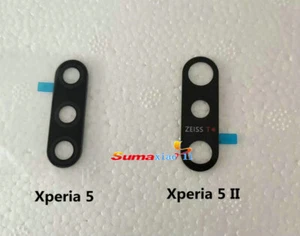 Repuesto de cubierta de lente de vidrio para lente de cámara trasera 2 piezas para Sony Xperia 5 X5 II - Imagen 1 de 4