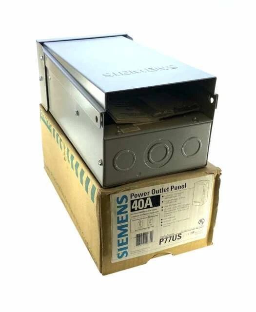 Siemens P77US 20A Power Outlet Panel - Gray