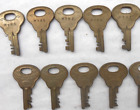 10 Antique  ORIGINAL CORBIN  Steamer Trunk Keys  ## HTK 1 - HTK11  ( no HTK9 )
