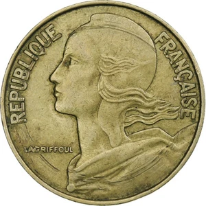[#349488] France, 20 Centimes, Marianne, 1971, Paris, Aluminum-Bronze, EF, KM:93 - Picture 1 of 2