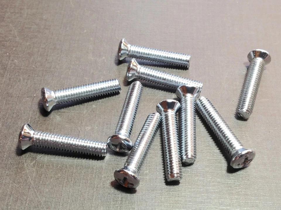 10 piezas NORS Parabrisas División Moldura Cromado Tornillos 1942-1950 Studebaker Foto 1 de 4