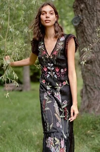 Anthropologie Korsika Maxikleid mit Perlen bestickt von Not So Serious 10 188 $ - Bild 1 von 12