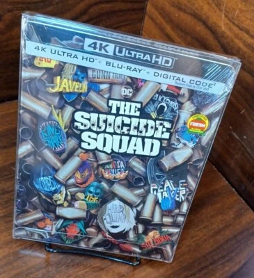 The Suicide Squad 2021 STEELBOOK (4K+Blu-ray) PROTECTIVE SLEEVE-NEW Foto 1 de 4