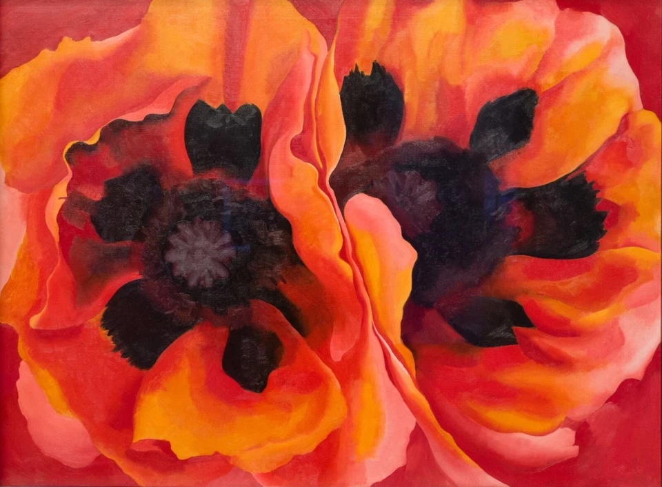 GEORGIA O' KEEFE Art Poster or Rolled Canvas Print "Oriental Poppies" - Image 1 of 1