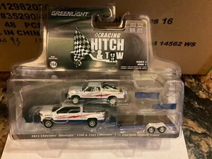 Enganche y remolque Greenlight Racing 2023 Chevy Silverado y 89 Chevy S10 Baja - Imagen 1 de 1