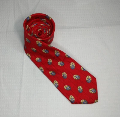 Robert Talbott Men's Necktie - Red, Finest Silk - Hand-Sewn, Made in USA - Image 1 of 4