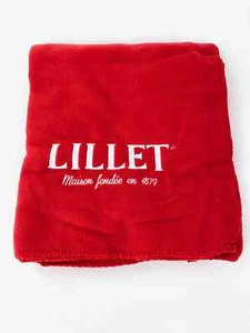 Manta de aperitivo Lillet Fleece roja nueva colcha acogedora al aire libre salón bar salón - Imagen 1 de 3