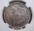 1882 "O/S" Morgan SILVER Dollar VAM-4 Recessed "S" $1 NGC AU55 #018 Top 100