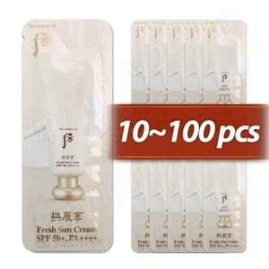 The History of Whoo Fresh Sun Cream SPF50+, PA++++ 1ml 10pcs~100pcs - Picture 1 of 6