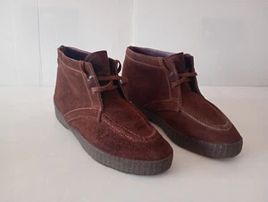 Stivaletti Cortina Silon Vintage anni 70 Numero 40 in pelle scamosciata Suede - Picture 1 of 11