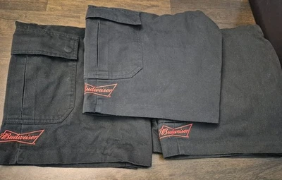 Шорты грузовые EDWARDS Tuff-Tested All черные размер 36 униформа 3 пары с логотипом Budweiser - Изображение 1 из 4