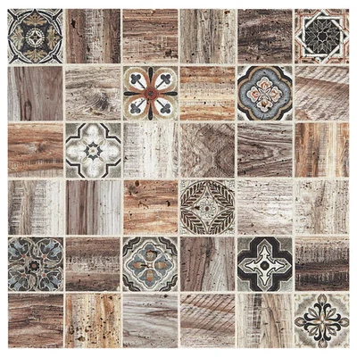 Stone Moroccan Natural 12-in x 12-in Natural Travertine Mosaic Wall Tile - Image 1 of 3
