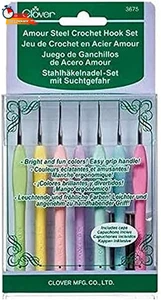 Clover Amour Stahl Häkelnadel Set - Bild 1 von 5