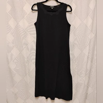 Vestido de noche largo Jones New York negro sin mangas para mujer talla mediana Foto 1 de 4