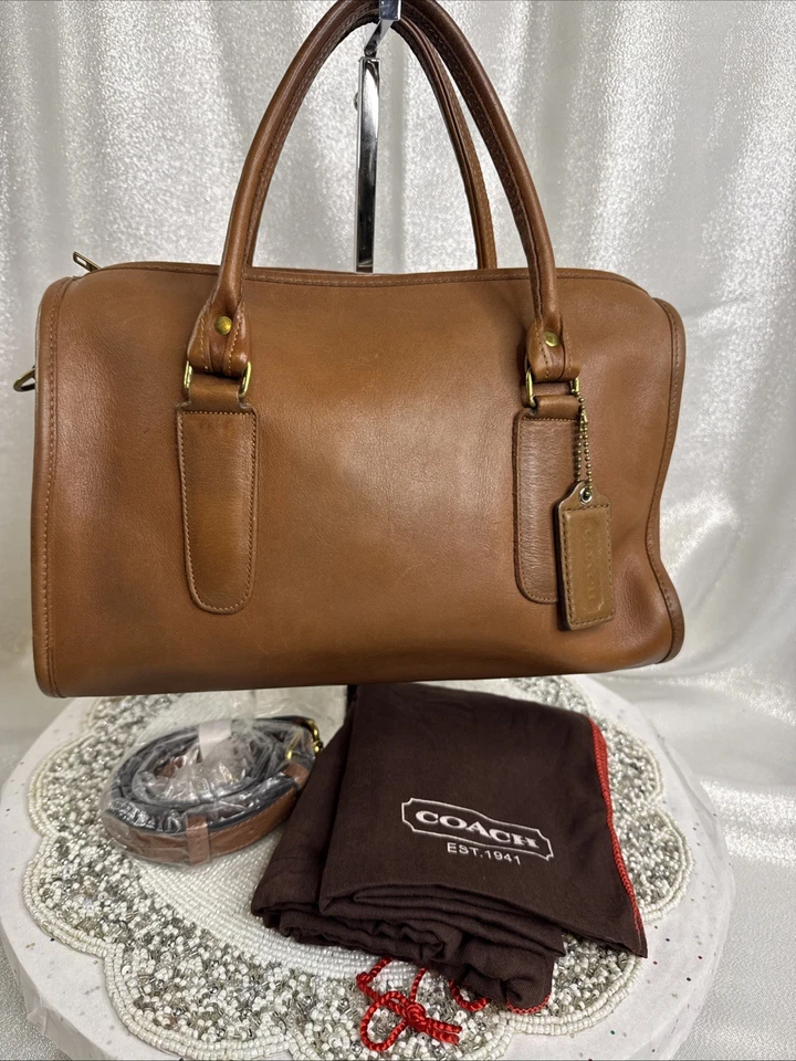 Coach Madison Brown Leather Vintage Satchel Bag Crossbody W/dust Bag - Image 1 of 4