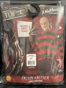 Freddy Krueger adult costume Shirt and Mask Nightmare on Elm Street - Picture 1 of 2