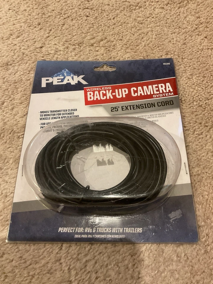 Peak Back Up Camera 25 Foot Extension Cord Backup Camera PKCORD - Image 1 of 2