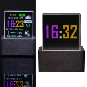Mini Smart holografische Wetteruhr mit interaktiven Anzeigefunktionen - Zdjęcie 1 z 36