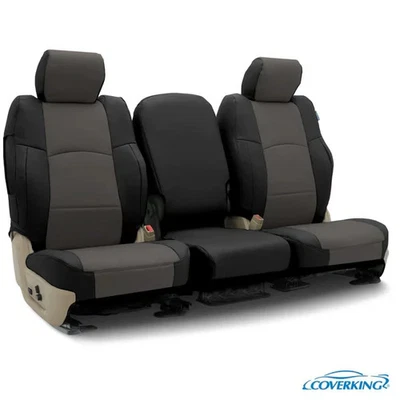 Coverking CSCQ12RM1157 Gray Leatherette Front Seat Covers for 2019-2021 Ram 1500 Foto 1 de 4