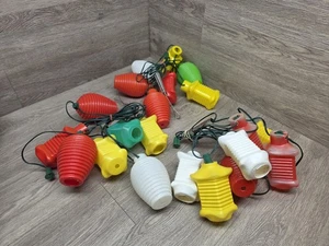 3Vtg Strang Blasform Kunststoff Wohnmobil Camper Terrasse chinesische Laterne Lichterkette LESEN - Bild 1 von 15