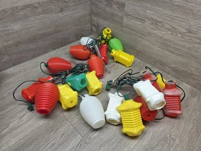 3Vtg Strand Blow Mold Plastic RV Camper Patio Chinese Lantern String Lights READ - Image 1 of 4