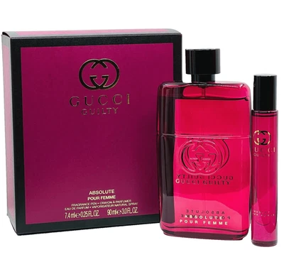 Gucci Guilty Absolute by gucci 2 pc set (3.0 oz + 0.25 oz) EDP  NIB - Image 1 of 4