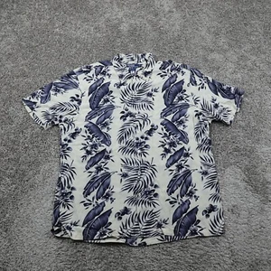 Polo Ralph Lauren Hawaiian Shirt Mens Extra Large Big Floral Viscose Beach 1XB - Picture 1 of 8