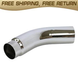DIESEL EXHAUST CHROME TURNDOWN ELBOW TIP 5" (ID) IN Inch to 6" OUT 23" LONG - Picture 1 of 6