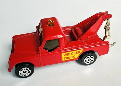 Vintage Corgi Juniors - 1976 - Land Rover Wrecker - Red Tow Truck Great Britain - Image 1 of 4
