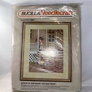 Kit artesanal con aguja Bucillla tiempo de cosecha panel de pared 18"" x 22"" # 2562 de colección - Imagen 1 de 9