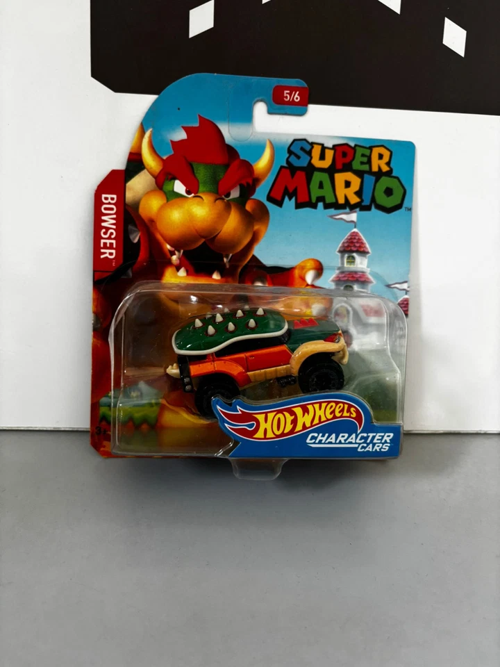 Hot Wheels Super Mario Character Cars Bowser 5/6 - Immagine 1 di 1