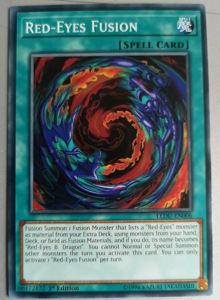 Yugioh Red Eyes Fusion LEDU EN006 1st Ed - Photo 1/1