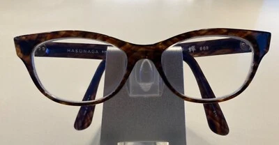 Monturas de gafas Masunaga 008 #15 marrón/azul caparazón tortuoso Foto 1 de 4