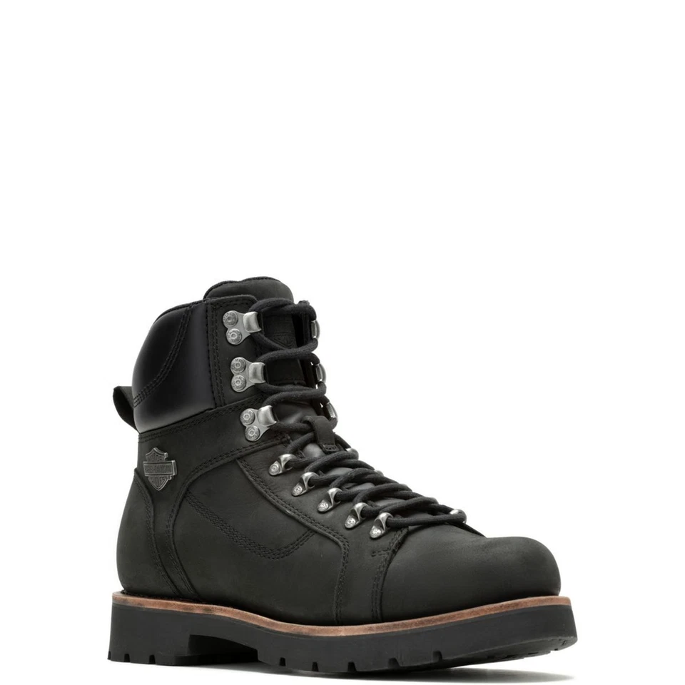 Harley-Davidson Men's Windon 6.25-Inch Black Motorcycle Boots D93851 Size 8