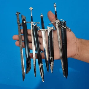 Schlüsselanhänger 18/22 cm Glamdring Aragorn Narthil Sting Anduril Thranduil Metall Schwert - Bild 1 von 13