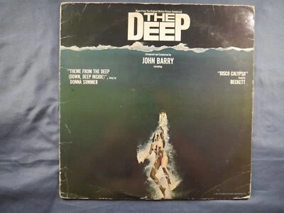 THE DEEP  ORIGINAL SOUNDTRACK  BLUE VINYL LP       1977 CASABLANCA RECORDS - Image 1 of 4