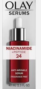 Olay Serums Niacinamide + Peptide 24 Anti-Wrinkle Serum Fragrance Free 1.3 fl oz
