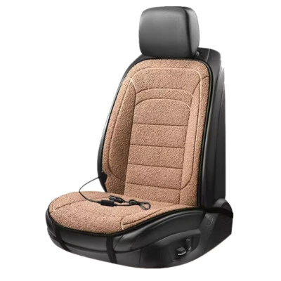 Winter Heated Car Seat Cushion Cover Warmer Pad Heating Lamb Wool Mat Accessory - Image 1 of 4