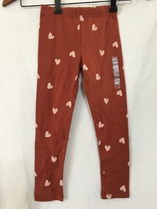 NWT Carter's Brown Heart Leggings Girls many sizes - Picture 1 of 4