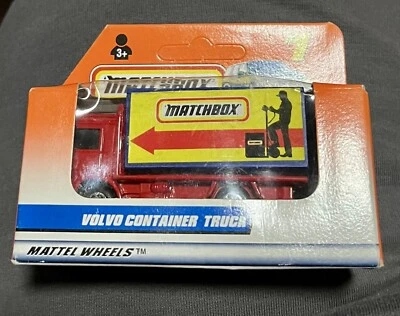 🏁 MATCHBOX Vintage 1997 VOLVO CONTAINER TRUCK #1 Mattel Wheels in Sealed Box 🏁 - Image 1 of 2