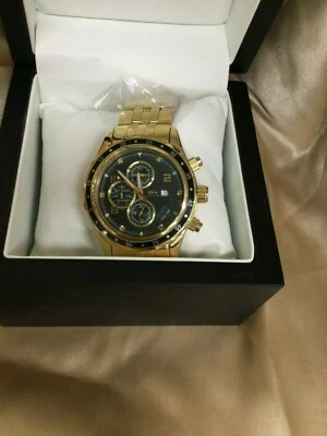 Nuevo En Caja Reloj Daniel Steiger Tono Dorado 5 ATM Resistencia al Agua SS Foto 1 de 3