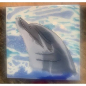 Arte de Pared Azulejo Delfín 8x8 Salpicadero Decorativo Cerámica Nuevo Regalo Océano Náutico - Imagen 1 de 2