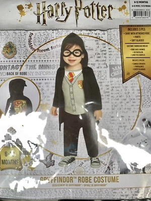 Harry Potter Gryffindor Bata Halloween Disfraz 6-12 Meses Juegos con disfraces Conjunto de 3 Piezas Foto 1 de 4