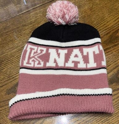 Victoria's Secret PINK NATION Gorro Tejido Rosa con POM OSFM Foto 1 de 4