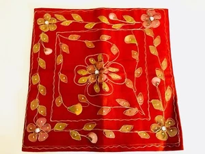 Floral cushion covers, pillow case, pillow covers, Bedroom, Floral Embroidered - Picture 1 of 9