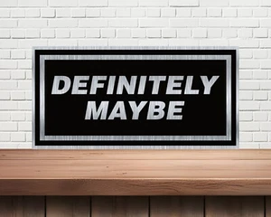 Oasis, definitely maybe, Metal wall sign, Mancave, garage, rock bands,Oasis. - Foto 1 di 1