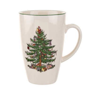 Spode Christmas Tree Fine Earthenware Jumbo Size 22 Ounce Latte Mug